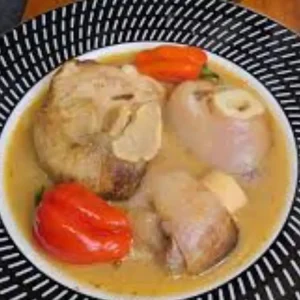 Beef feet soup