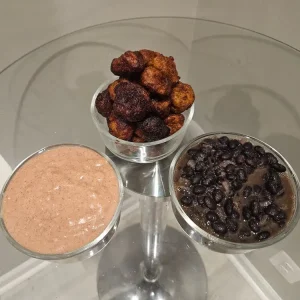 Banana, corn puff puff